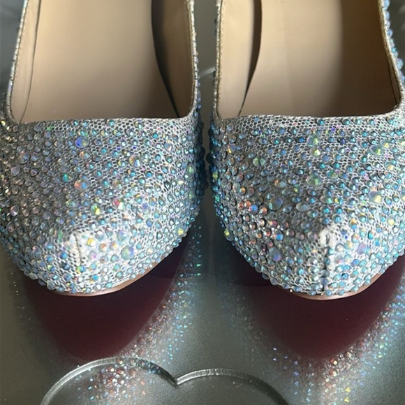 Aurora Boreale Crystal red bottoms high heels Size 40 (US 9) - Picture 9 of 12
